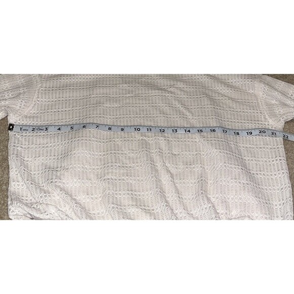 Free People XS/TP Sistine Hacci Knit Top Cold Shoulder Cream Womens Boho - Picture 10 of 15